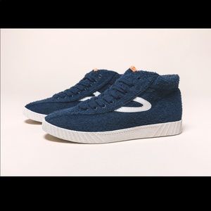 NWT Tretorn Blue Textured Sneakers